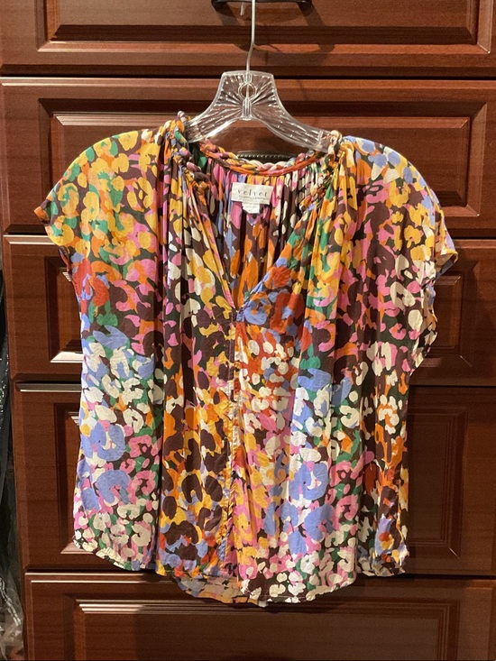 Velvet by Graham & Spencer Tops - Velvet by Graham & Spencer Multicolor Floral Cap Sleeve Blouse